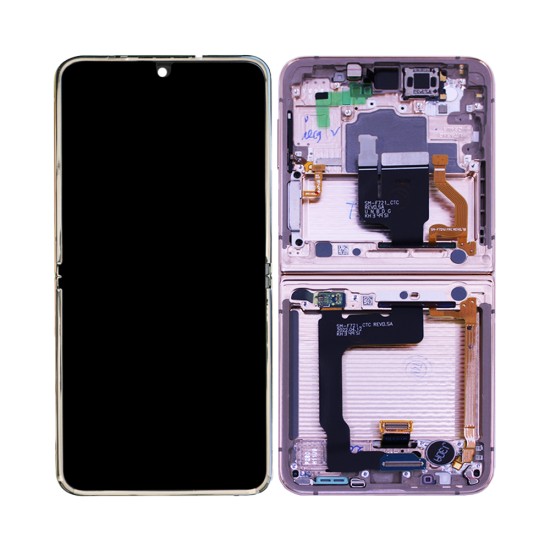 Touch+Display+Frame Samsung Galaxy Z Flip 4 5G 2022/F721 Inner Service Pack Gold